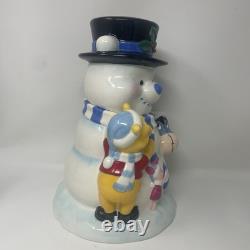 Magasin Disney Winnie l'Ourson Bocal à biscuits Bonhomme de neige Porcinet Eeyore Noël Hiver