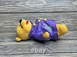 Manteau de pluie violet Winnie l'ourson Disney Mattel 1998, modèle vintage, peluche 7.