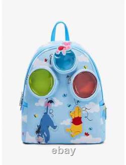Mini sac à dos Loungefly Disney Winnie l'ourson, Bourriquet et Porcinet avec ballon Mini sac à dos Loungefly Disney Winnie l'ourson, Bourriquet et Porcinet avec ballon
