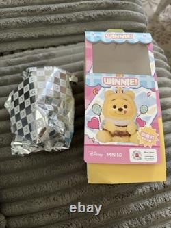 Miniso Porte-clés en peluche Winnie l'Ourson Boîte surprise Figurine SECRET BEE Confirmé Nouveau