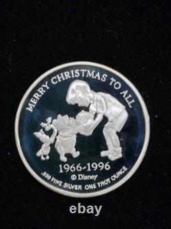 Monnaie en argent 1 oz. 999 Winnie l'ourson pour le 30e anniversaire de Disney 1996