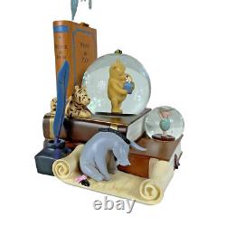 NOUVEAU Disney 80 ans de Winnie l'Ourson Classique Livre de Fin Musical Boule à Neige