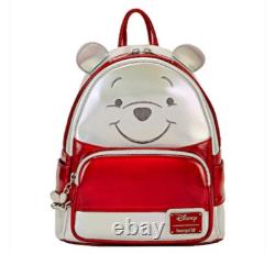 NWT LE Loungefly Winnie l’Ourson Platinum Disney100 Mini sac à dos cosplay