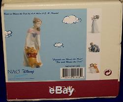 Nao Par Lladro # 1593 Amusement Avec Winnie La Pooh Marque Nib Fille Disney Livraison Gratuite