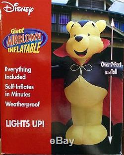 Nib 2003 Gemmy 7 'disney Winnie L'ourson Halloween Airblown Gonflable