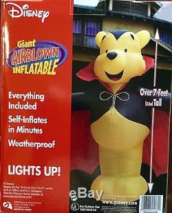 Nib 2003 Gemmy 7 'disney Winnie L'ourson Halloween Airblown Gonflable