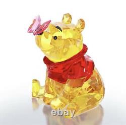 Nib Swarovski Disney Winnie Le Pooh Avec La Figurine En Cristal Papillon #5282928
