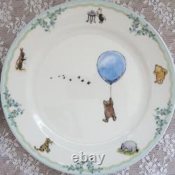 Noritake Disney Winnie Le Pooh Classic Dish 4 Plate Piglet Tigger Rabbit Japon