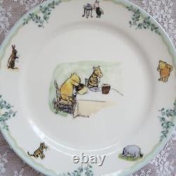 Noritake Disney Winnie Le Pooh Classic Dish 4 Plate Piglet Tigger Rabbit Japon