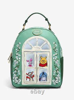 Notre Univers Disney Sac à dos mini exclusif avec fenêtre florale de Winnie l'Ourson et ses amis.