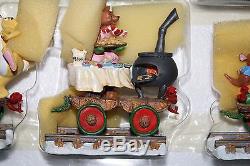 Nouveau Danbury Mint Tigger Ornements De Train De Vacances Figurines / Winnie L'ourson