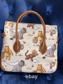 Nouveau Dooney Et Bourke Winnie Le Pooh Vintage Pliez Sur Satchel Crossbody Bag