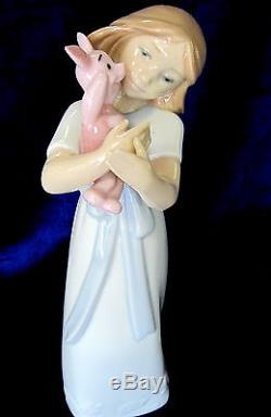 Nouveau Nao By Lladro Cuddles With Porcinet Marque Nib # 1587 Winnie L'ourson Disney F / S