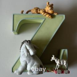 Nouveau classique Pooh A-Z Supports de livres Michel & Co Disney Ensemble NIB Lettres A & Z