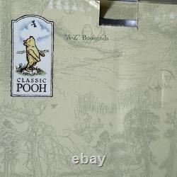 Nouveau classique Pooh A-Z Supports de livres Michel & Co Disney Ensemble NIB Lettres A & Z