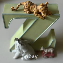 Nouveau classique Pooh A-Z Supports de livres Michel & Co Disney Ensemble NIB Lettres A & Z