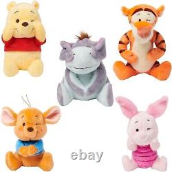 Nouveau ensemble cadeau en peluche avec des expressions clin d'œil de Winnie l'ourson des parcs Disney, neuf avec Bo