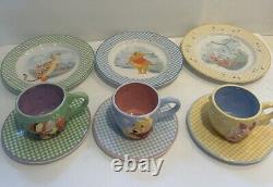 Oeuvres de Disney Winnie l'ourson 9 assiettes Milne & Shepard tasses à thé soucoupes