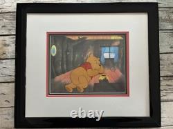Orig. DISNEY Winnie l'Ourson Cellule de Production Peinte à la Main Avec Certificat d'Authenticité