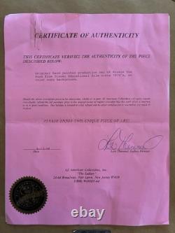 Orig. DISNEY Winnie l'Ourson Cellule de Production Peinte à la Main Avec Certificat d'Authenticité