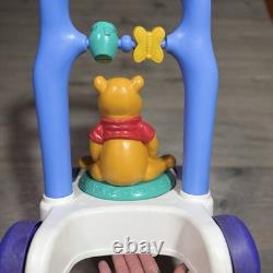 POOH Ourson Vintage Mattel Jouet Pousseur à Roues pour Enfants 1997 RARE