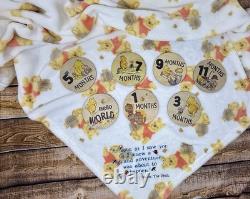 Panier-cadeau pour bébé Winnie l'ourson de 28 pièces. Tous les bénéfices seront donnés.