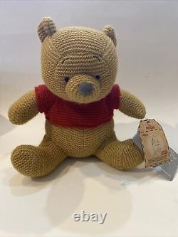 Parcs Disney Winnie l'Ourson Tricots Douillets 11 Peluche en Édition Limitée RARE