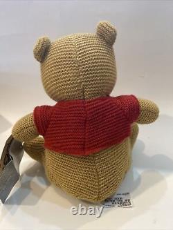 Parcs Disney Winnie l'Ourson Tricots Douillets 11 Peluche en Édition Limitée RARE