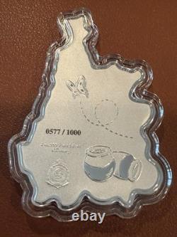 Pièce d’argent de 1 oz Winnie l’Ourson et ses amis aiment aussi le miel 2025 par Agoro
