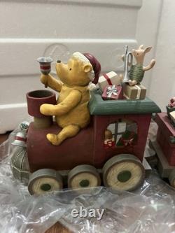 Pièce maîtresse rare Disney Choo Choo Pooh de Michel & Co, train 3 pièces avec boîte d’origine