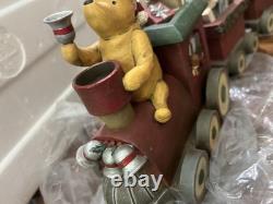 Pièce maîtresse rare Disney Choo Choo Pooh de Michel & Co, train 3 pièces avec boîte d’origine