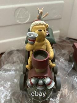 Pièce maîtresse rare Disney Choo Choo Pooh de Michel & Co, train 3 pièces avec boîte d’origine