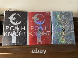 Pooh Knight Set Ap Glow Metal, Rouge Et Bleu Foils! Skottie Jeune Hommage