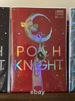 Pooh Knight Set Ap Glow Metal, Rouge Et Bleu Foils! Skottie Jeune Hommage