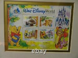 Pooh Through The Years Walt Disney World 25th Anniversary Timbre Collectible-coa