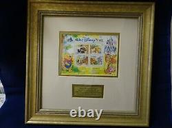 Pooh Through The Years Walt Disney World 25th Anniversary Timbre Collectible-coa