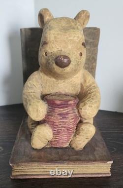 Porte-livres vintage classique Winnie l'Ourson - Ourson - Chambre d'enfant - Livres - Quelques égratignures