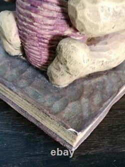 Porte-livres vintage classique Winnie l'Ourson - Ourson - Chambre d'enfant - Livres - Quelques égratignures