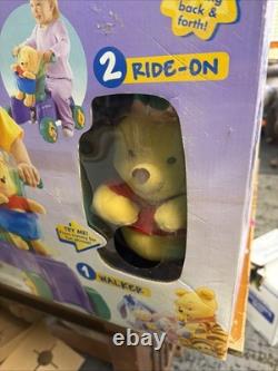 Porteur-trotteur vintage Disney Winnie l’ourson bébé Fisher-Price neuf dans sa boîte (NIB) 2004 B9044
