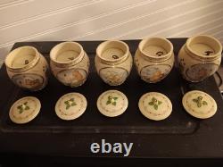 Pots de miel musicaux en porcelaine vintage Winnie l'Ourson conçus par Arleigh Elliot