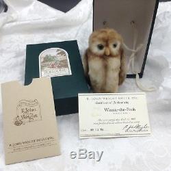 Poupée Winnie L'ourson R. John Wright Pocket Owl Boîte D'origine # 1667/3500 Limitée
