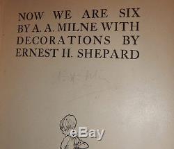 Quatre Livres, Livres De Winnie The Pooh, Signés Par A. A. Milne, Avec Jaquettes Originales