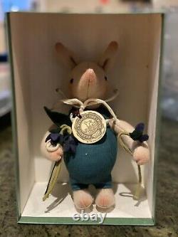 R John Wright Piglet Winnie The Pooh With Violets Piglet Edition Limitée Rare