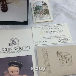 R. John Wright Winnie L'ourson Christopher Robin Poupée Série Pocket # 1667/3500