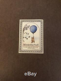 R John Wright Winnie L'ourson Disney Nib