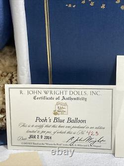 R John Wright Winnie Le Pooh Avec Blue Balloon No. 423 Aco