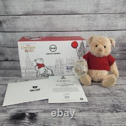 RARE D23 2024 Winnie l'Ourson Christopher Robin Poupée en peluche Steiff - LE 98 Fabriqué