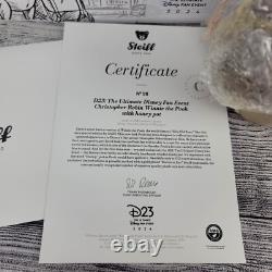 RARE D23 2024 Winnie l'Ourson Christopher Robin Poupée en peluche Steiff - LE 98 Fabriqué