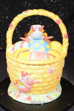 RARE DISNEY Winnie L'OURSON Thème Papillon Pâques Bocal à Biscuits Version UK