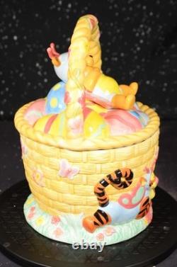 RARE DISNEY Winnie L'OURSON Thème Papillon Pâques Bocal à Biscuits Version UK